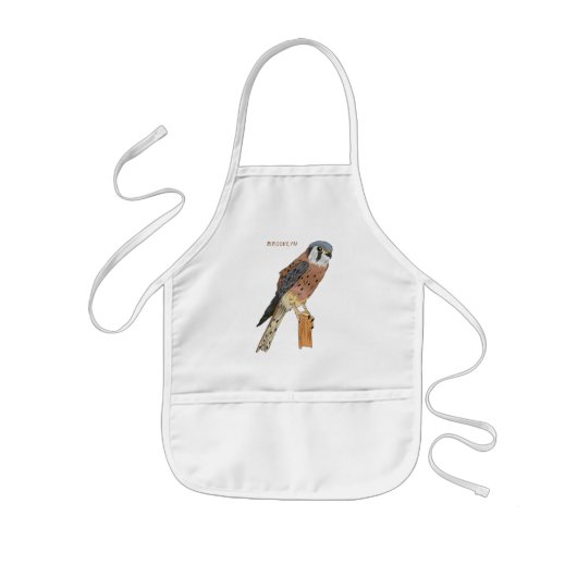 American Kestrel Vogelillustrierung Kinderschürze (Vorne)