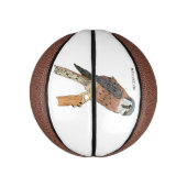 American Kestrel Vogelillustrierung Mini Basketball (Vertikal)