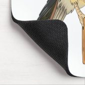 American Kestrel Vogelillustrierung Mousepad (Ecke)