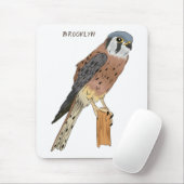 American Kestrel Vogelillustrierung Mousepad (Mit Mouse)