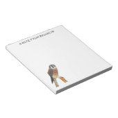 American Kestrel Vogelillustrierung Notizblock (angewinkelt)