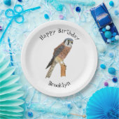 American Kestrel Vogelillustrierung Pappteller (Party)