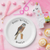 American Kestrel Vogelillustrierung Pappteller (Party)