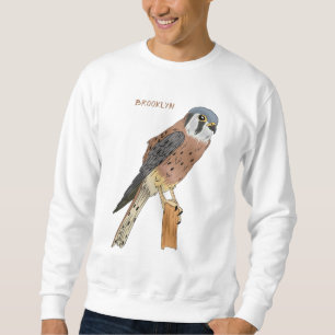 American Kestrel Vogelillustrierung Sweatshirt
