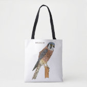 American Kestrel Vogelillustrierung Tasche (Vorderseite)