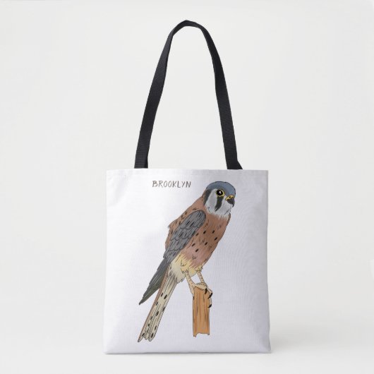 American Kestrel Vogelillustrierung Tasche (Vorderseite)
