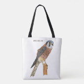 American Kestrel Vogelillustrierung Tasche (Rückseite)