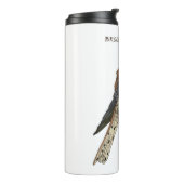 American Kestrel Vogelillustrierung Thermosbecher (Nach links gedreht)