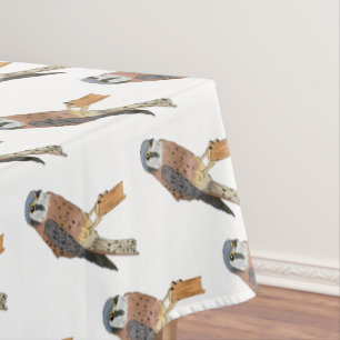 American Kestrel Vogelillustrierung Tischdecke