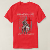 American Knight Templar I will Fee no Evil Psalm T-Shirt (Design vorne)