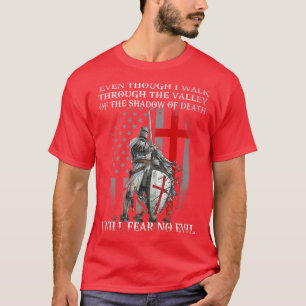 American Knight Templar I will Fee no Evil Psalm T-Shirt