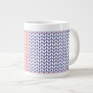 AMERICAN KNIT Große Weiße Tasse