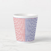 AMERICAN KNIT Latte Tasse (Vorderseite)