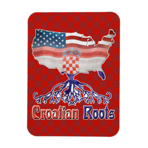 American Kroate Roots Foto Magnet