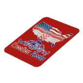 American Kroate Roots Foto Magnet (Linke Seite)