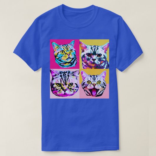 American Kurzart Cat Lover Geschenk T-Shirt (Design vorne)