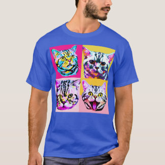 American Kurzart Cat Lover Geschenk T-Shirt