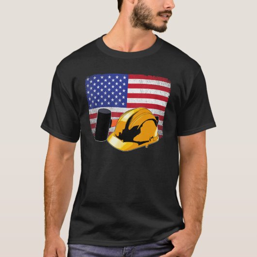 American Labour Movement T-Shirt Men Fla (Vorderseite)