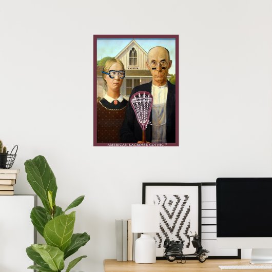 American Lacrosse Gothic Poster (Heimbüro)