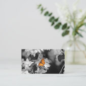 American Lady Butterfly on Blossom Business Card Visitenkarte (Stehend Vorderseite)