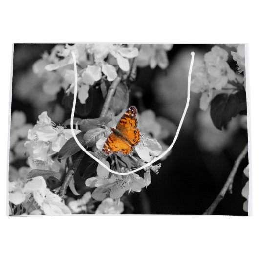 American Lady Butterfly On Blossom Geschenktasche Große Geschenktüte (Vorderseite)