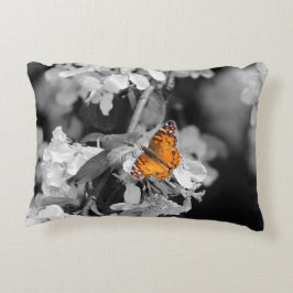American Lady Butterfly on Blossom Kissen