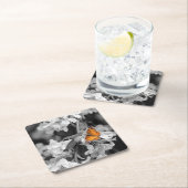 American Lady Butterfly on Blossom Paper Untersetz Rechteckiger Pappuntersetzer (Vor Ort)