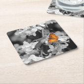 American Lady Butterfly on Blossom Paper Untersetz Rechteckiger Pappuntersetzer (angewinkelt)