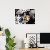 American Lady Butterfly on Blossom Poster (Heimbüro)