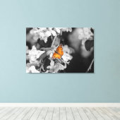 American Lady Butterfly Stretched Canvas Print Leinwanddruck (Insitu (Holzboden))