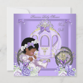 American Lavender Baby Shower Girl 5 Einladung