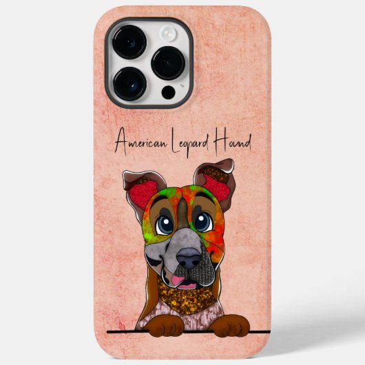 American Leopard Hound Ugly Face Case-Mate iPhone Hülle (Rückseite)