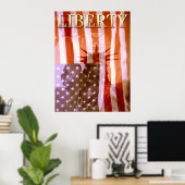 American Liberty Collage - Foto Art Poster (Heimbüro)