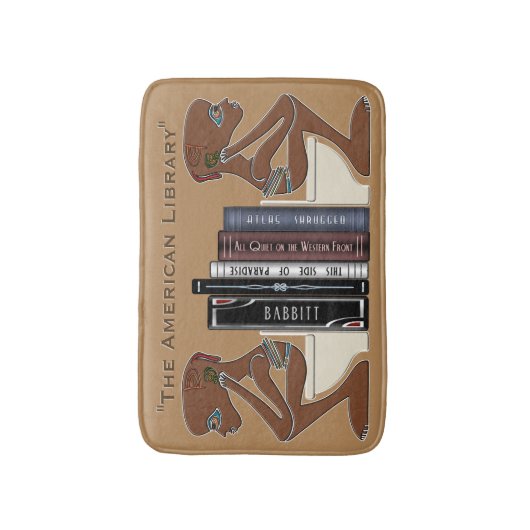 American Library Funny Bathroom Dekoration Persona Badematte (Vorderseite Vertikal)
