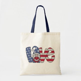 American Liebe Gnome Tote Bag Tragetasche