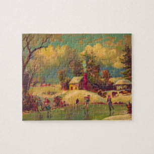 American Life Winter Vintag Puzzle