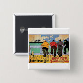 American Line Poster Button (Vorne & Hinten)