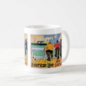 American Line Poster Kaffeetasse (VorderseiteRechts)