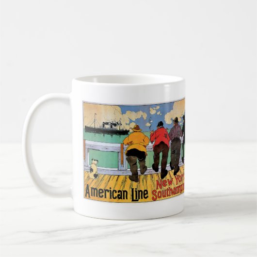 American Line Poster Kaffeetasse (Links)