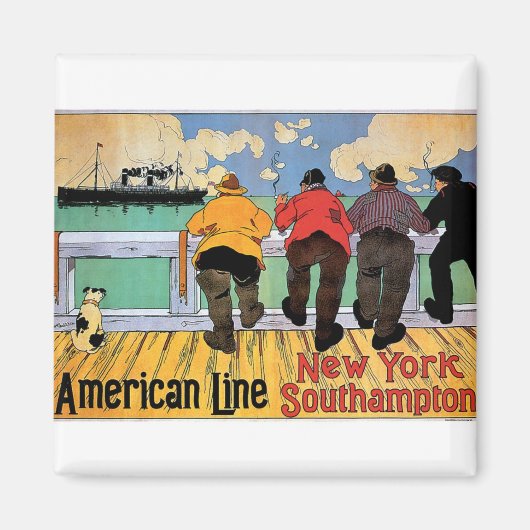 American Line Poster Magnet (Vorne)