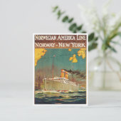 American Line Postkarte (Stehend Vorderseite)