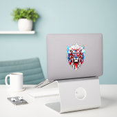 American Lion Aufkleber (Laptop auf Schreibtisch)