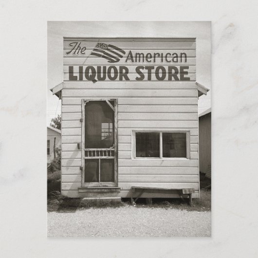 American Liquor Store, 1943 Postkarte (Vorderseite)