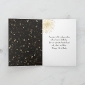 American Little Girl Watching Fireworks Karte (Innenseite)