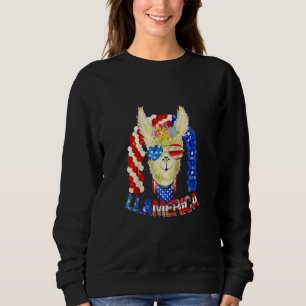 American Llama Llamerica USA Patriotic 4. Juli Sweatshirt