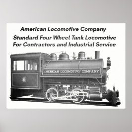 American Locomotive Company 0-4-0 T Poster