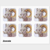 American Long Horn 2004 Quadratischer Aufkleber (Blatt)