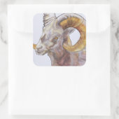 American Long Horn 2004 Quadratischer Aufkleber (Tasche)