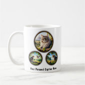 American Longhair Cat 6-Image Coffee Tasse Design (Links)