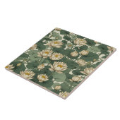 American Lotus Blume Muster Fliese (Seite)